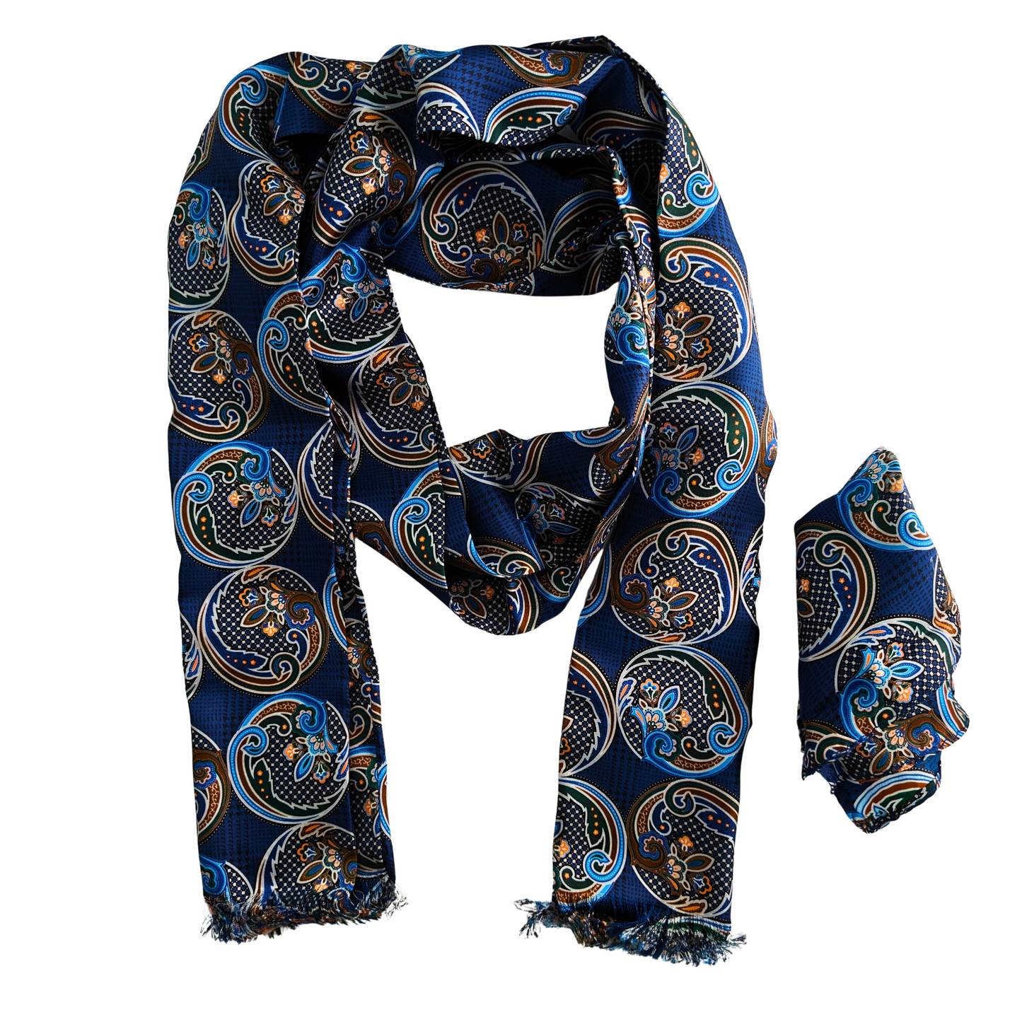 Hallbrook Silk Scarf & Pocket Square Combination Set