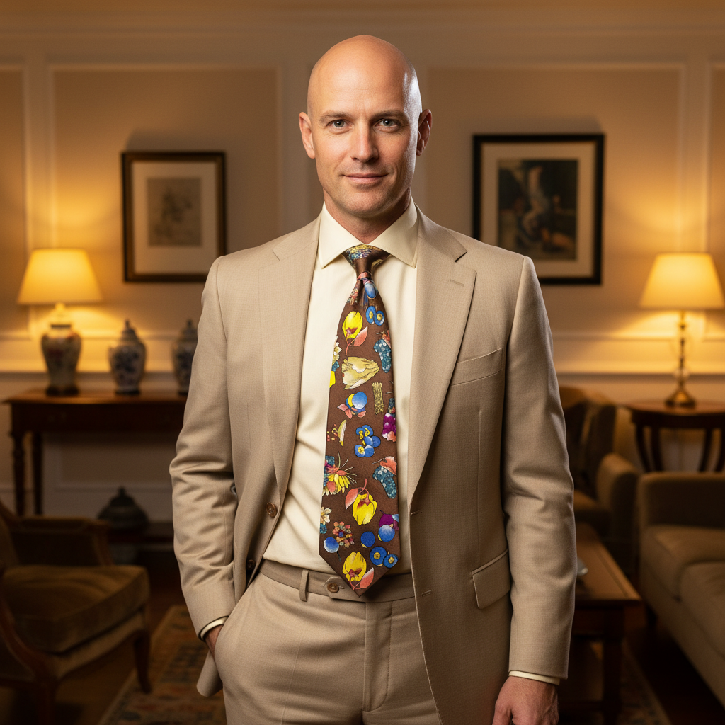 Aaron Italian Jacquard Necktie
