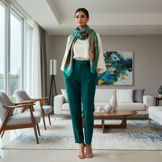 Aurora Silk Square Scarf