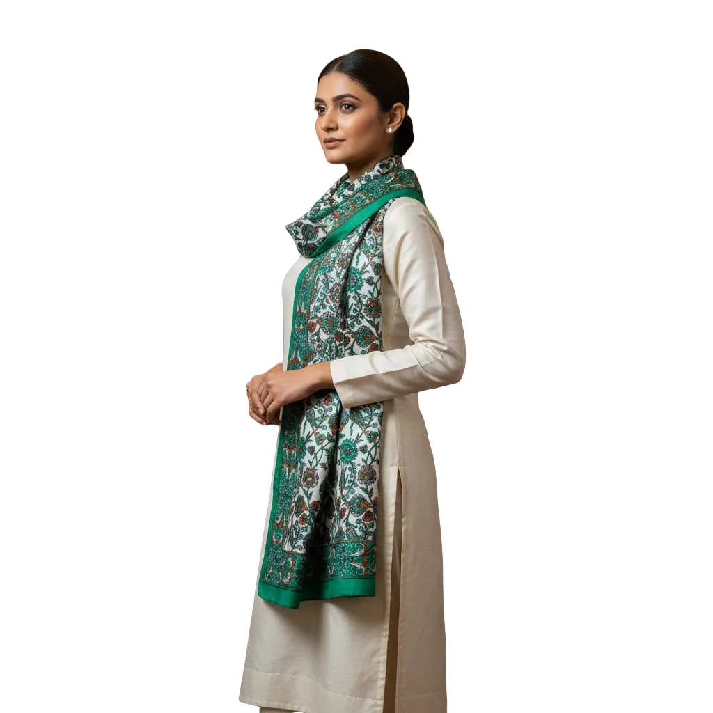 Bahaar Printed Silk Stole