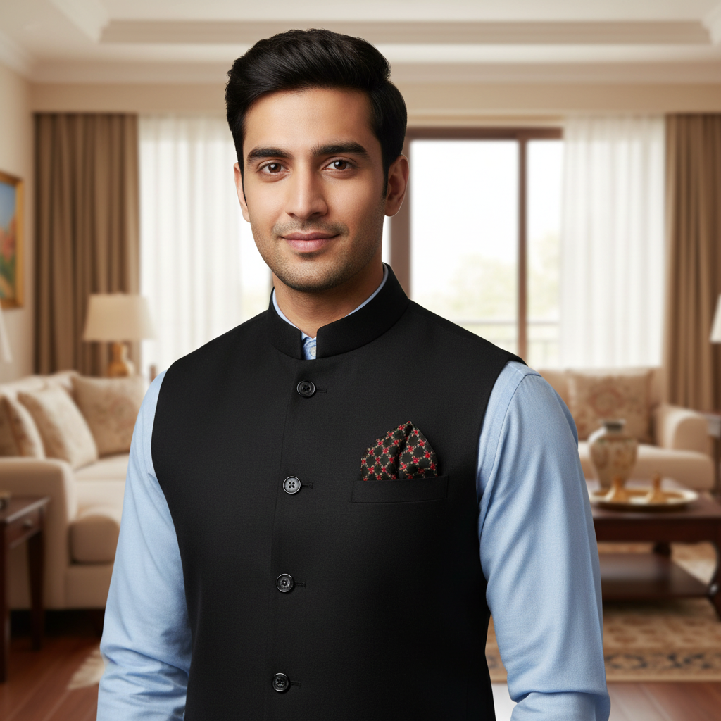 Black Magic Pocket Square