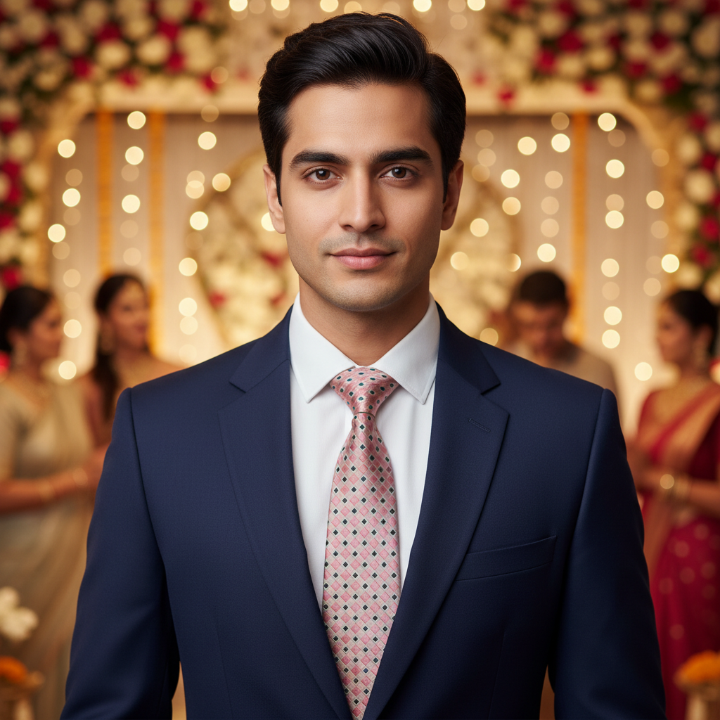 Blush Cadence Microfibre Necktie