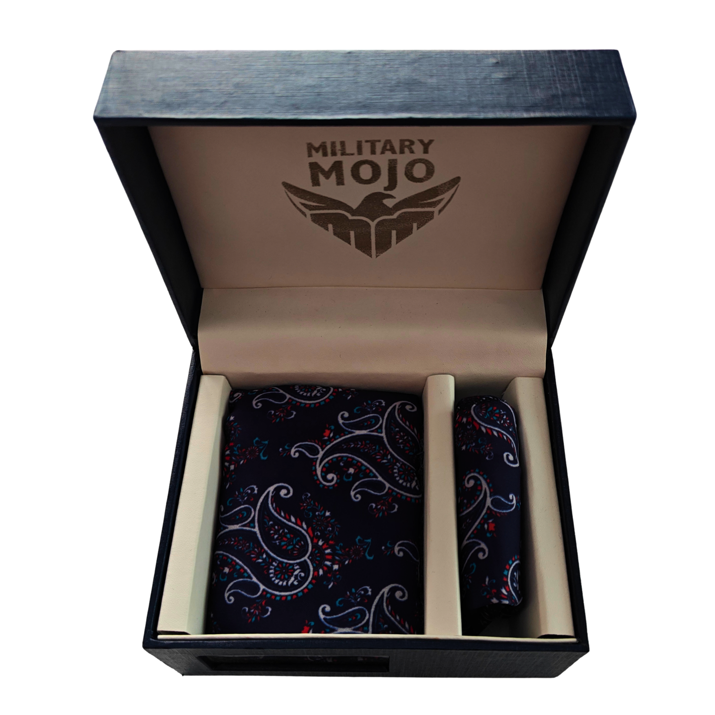 Brigade Paisley Scarf & Pocket Square Matching Set