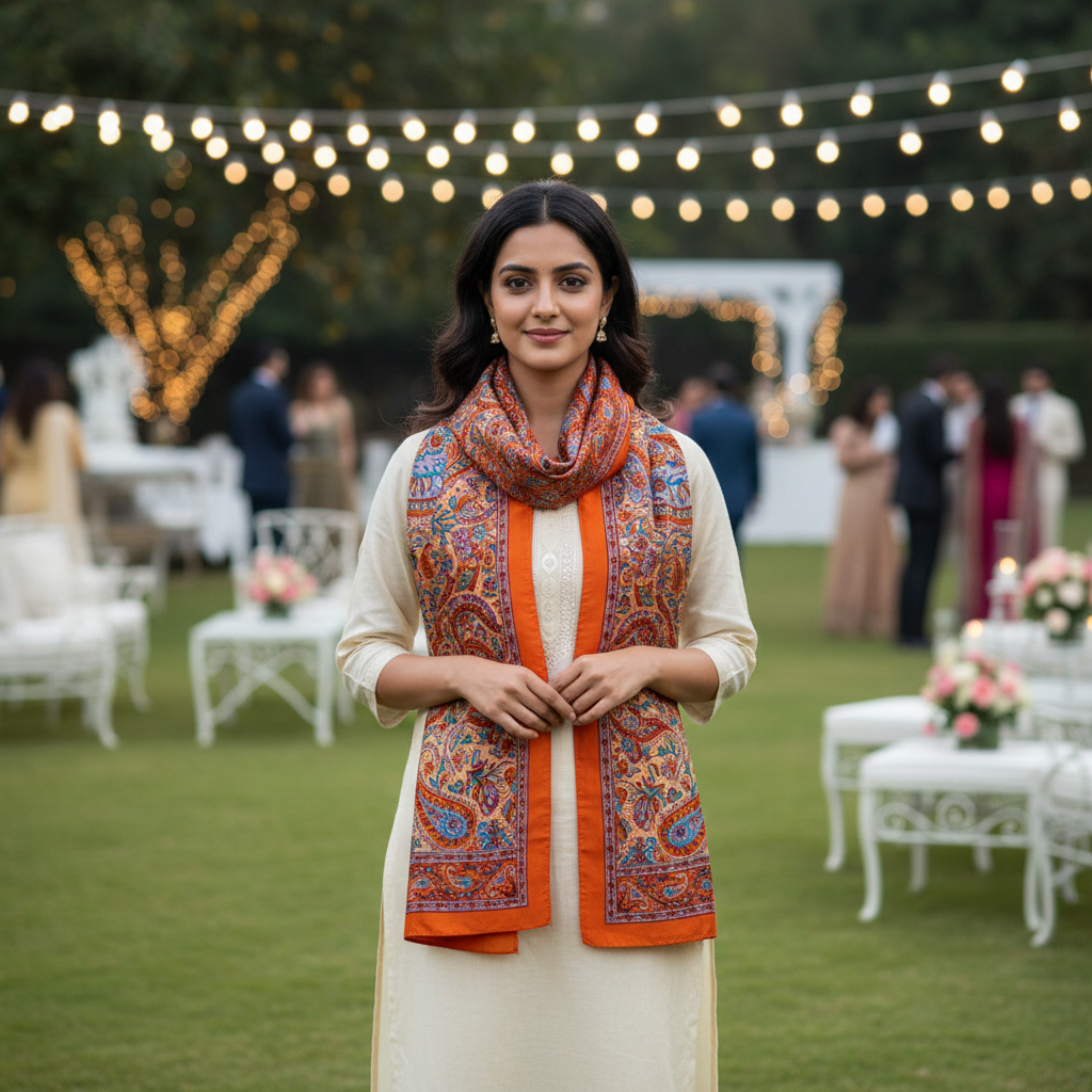 Cami Printed Silk Stole