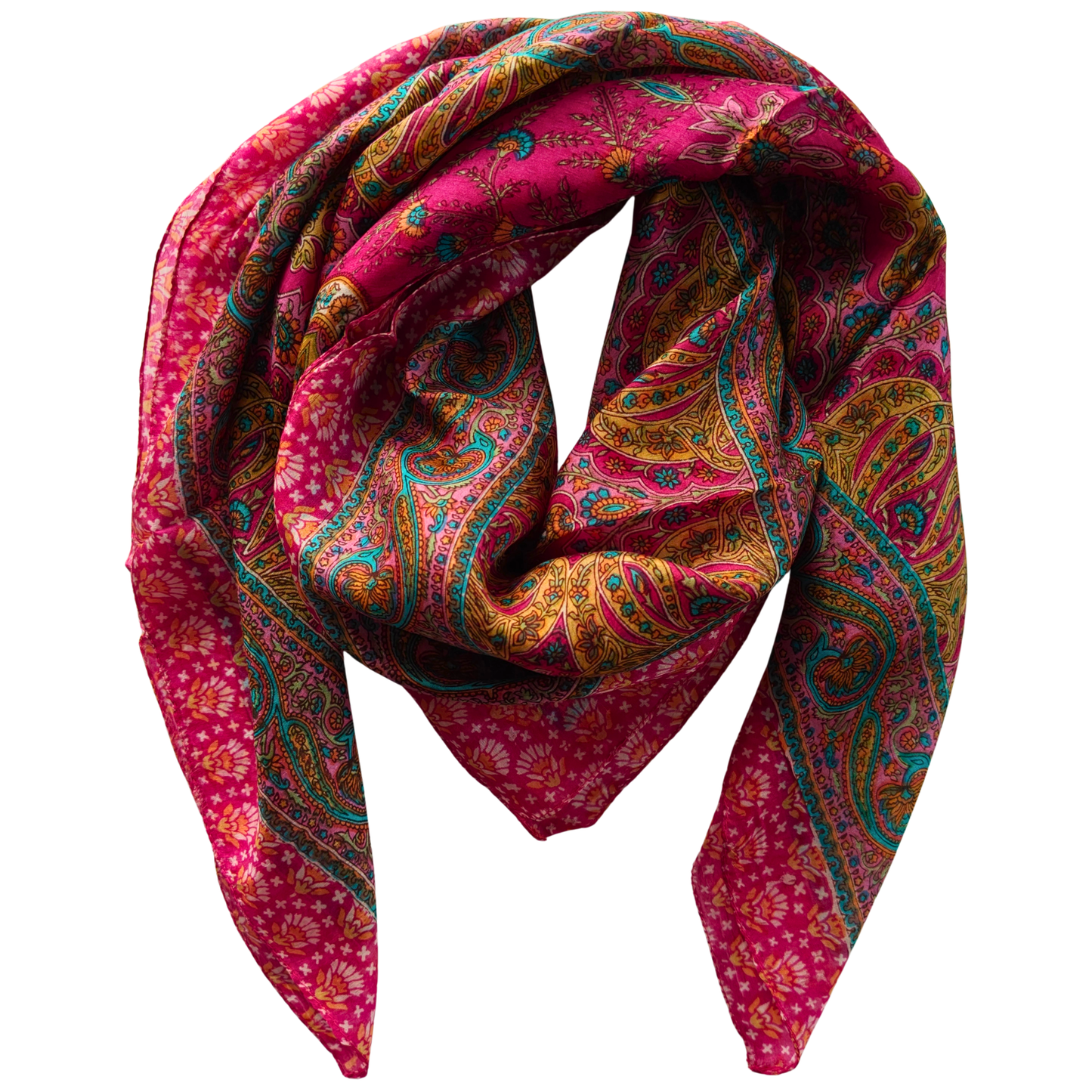 Celeste Charm Silk Square Scarf