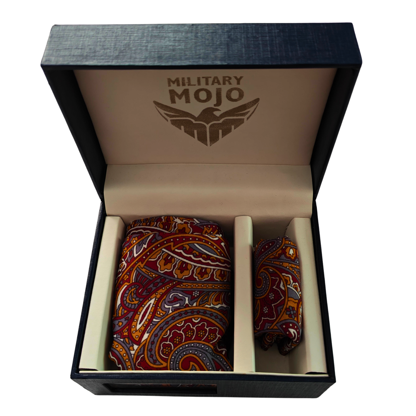 Classic Paisley Scarf & Pocket Square Matching Set