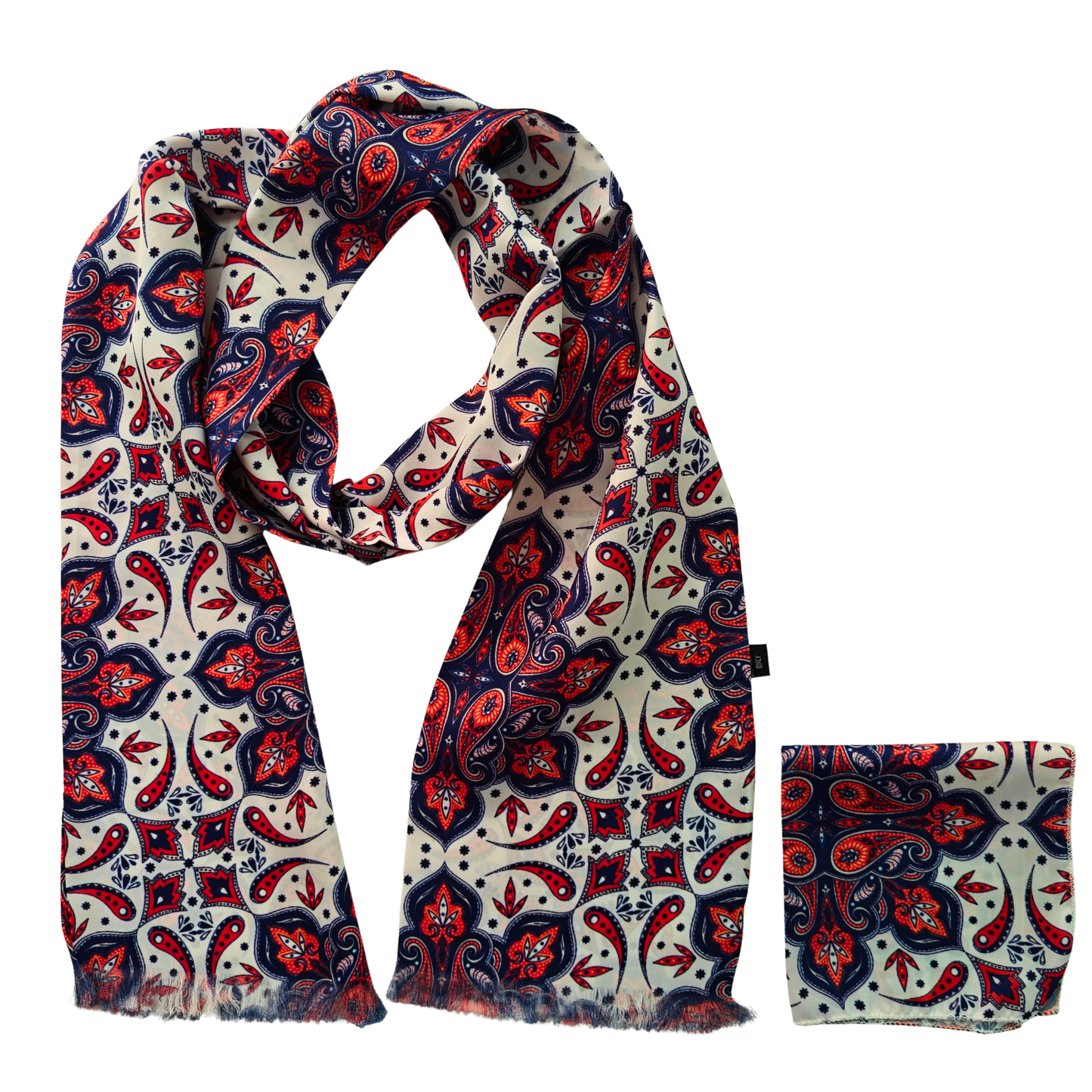 Command Paisley Scarf & Pocket Square Matching Set