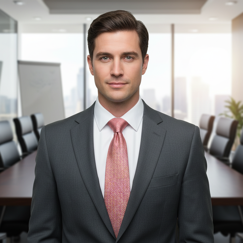 Coral Crest Microfibre Necktie