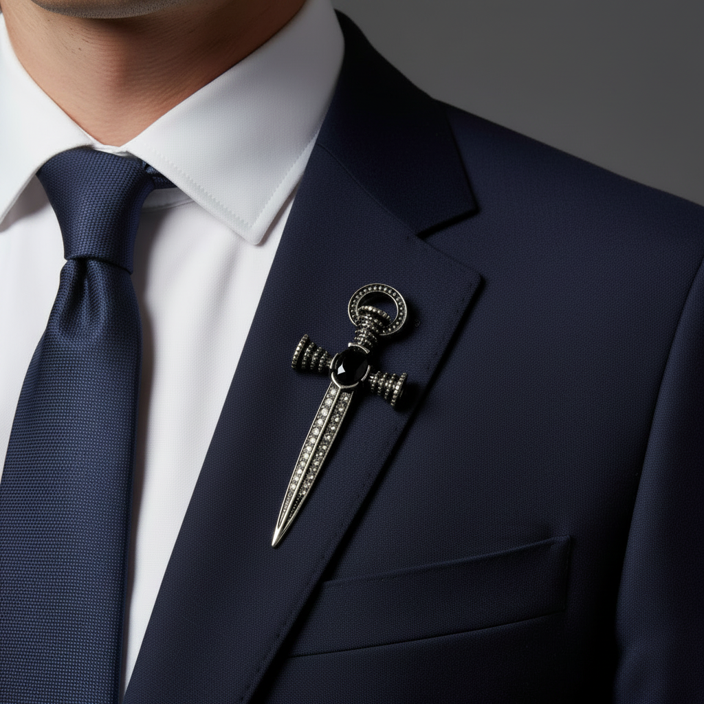 Dagger Unisex Brooch & Lapel Pin