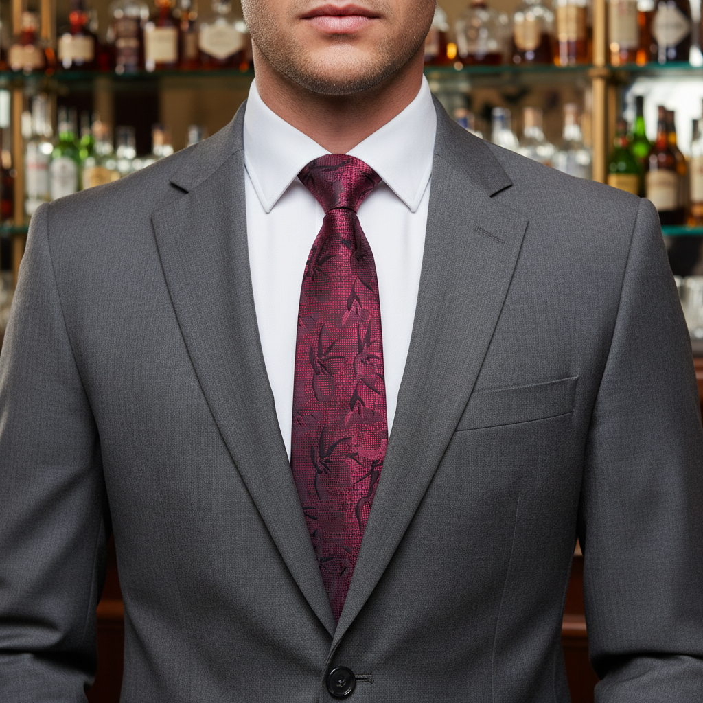 Dusky Rose Microfibre Necktie