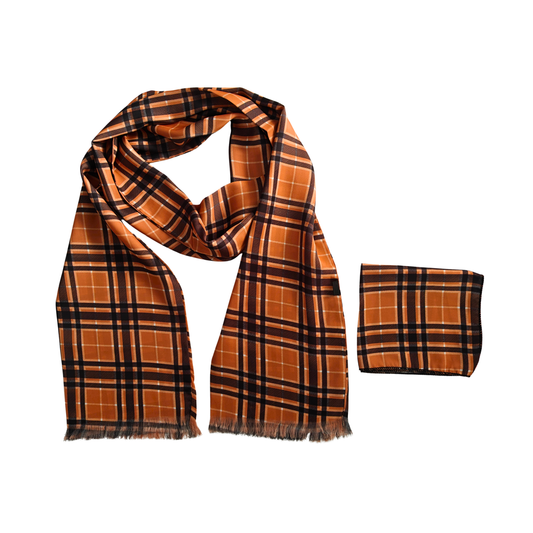 Elan Scarf & Pocket Square Matching Set