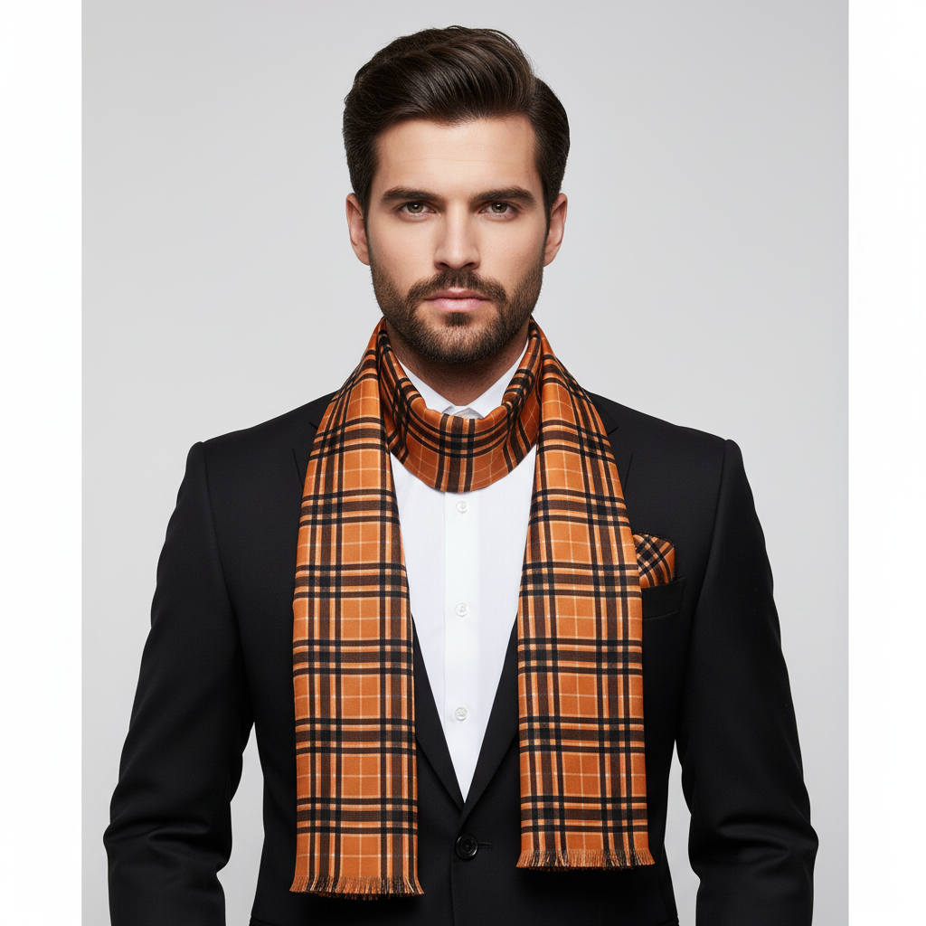 Elan Scarf & Pocket Square Matching Set