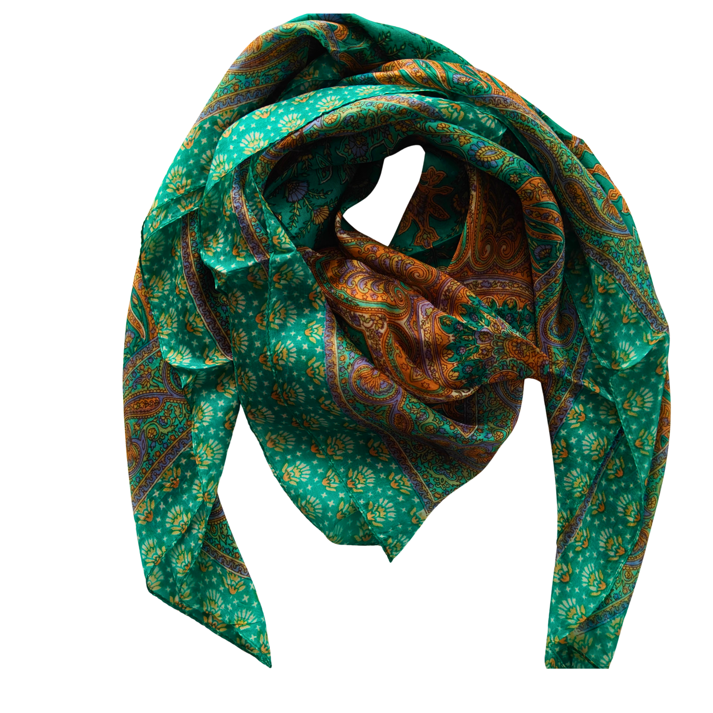Elysian Drift Silk Square Scarf
