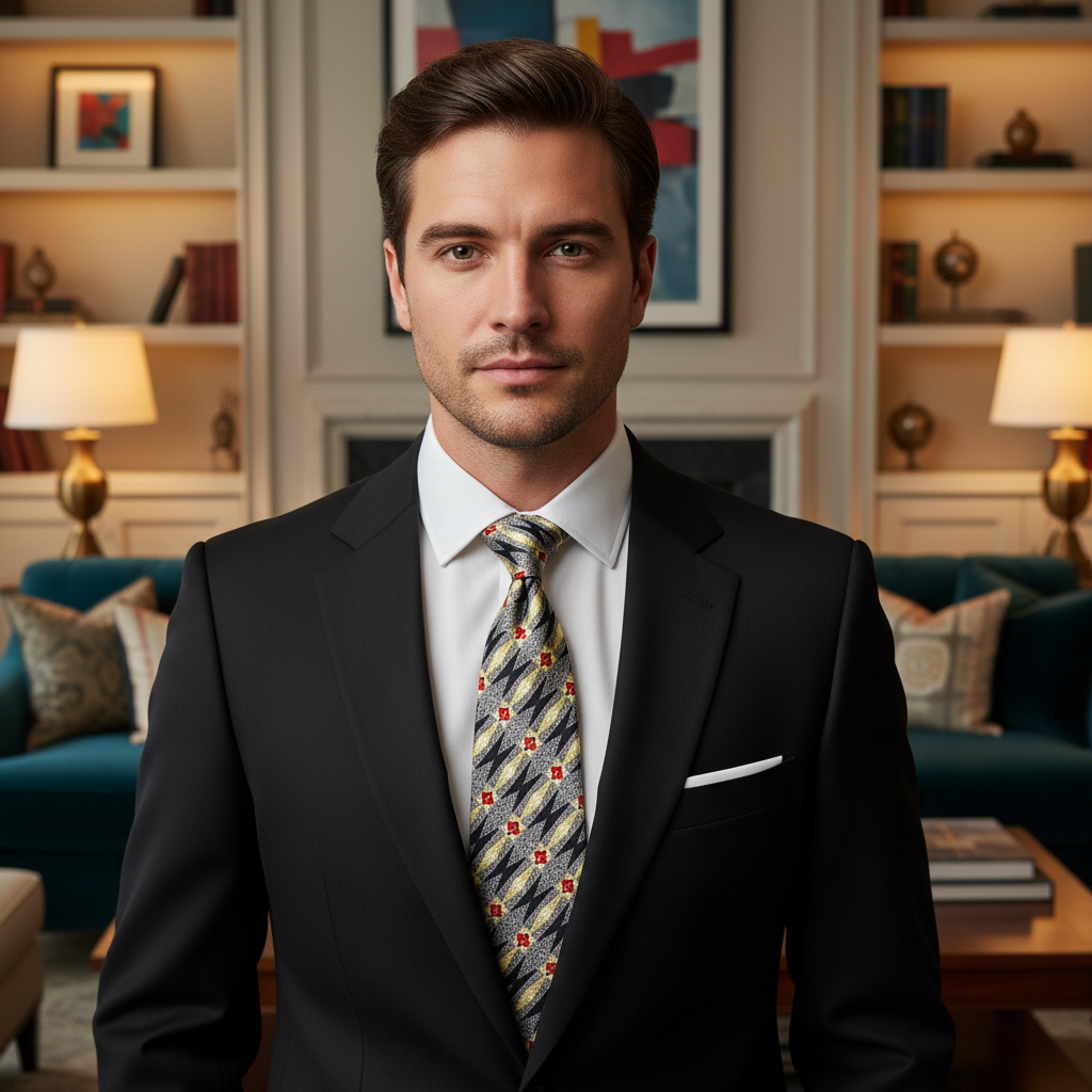 Euclid Italian Jacquard Necktie