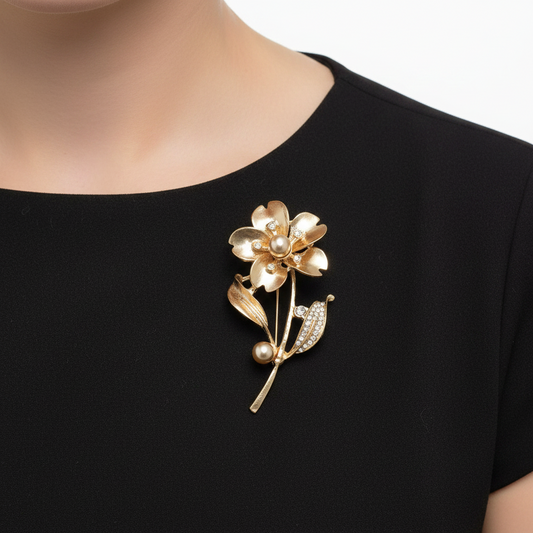 Flower Power Ladies Brooch