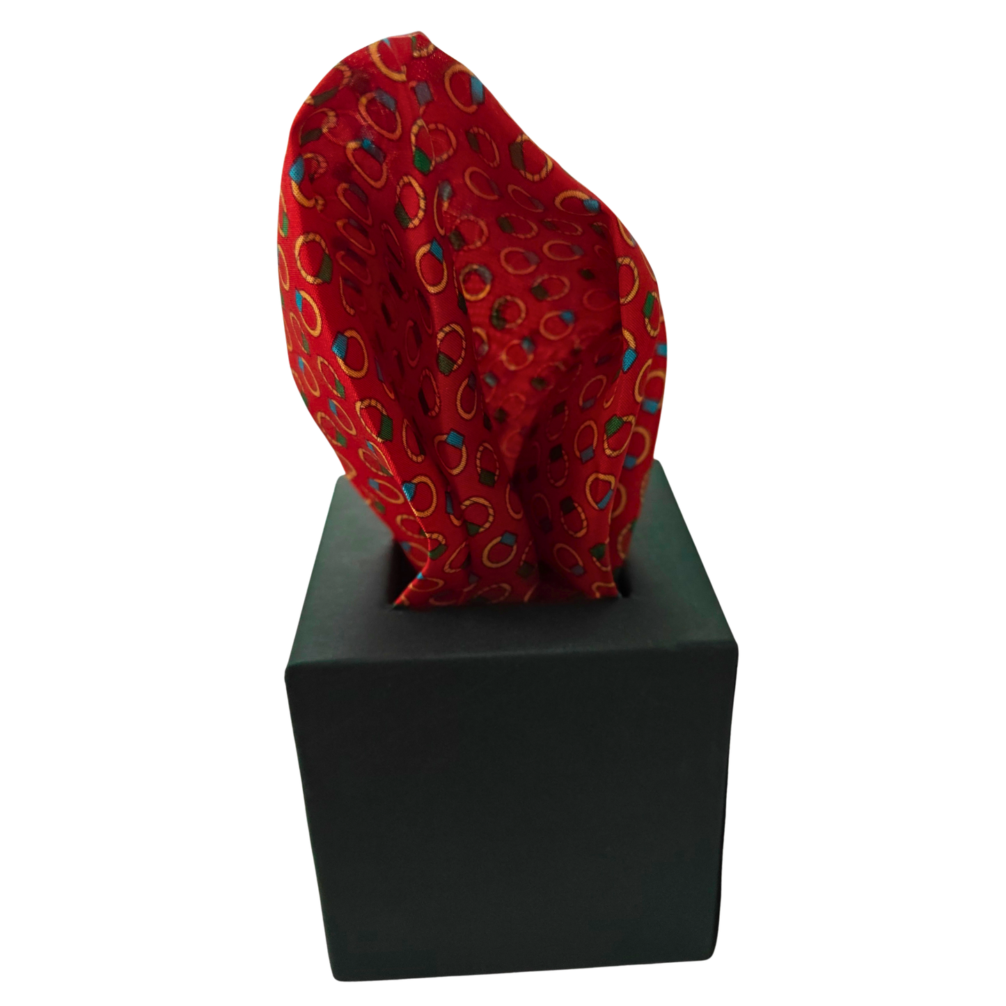 Golden Loops Pocket Square