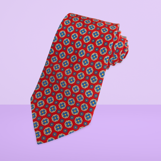 Wisteria Printed Silk Tie