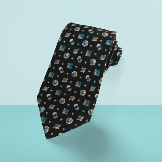 Astra Printed Silk Tie