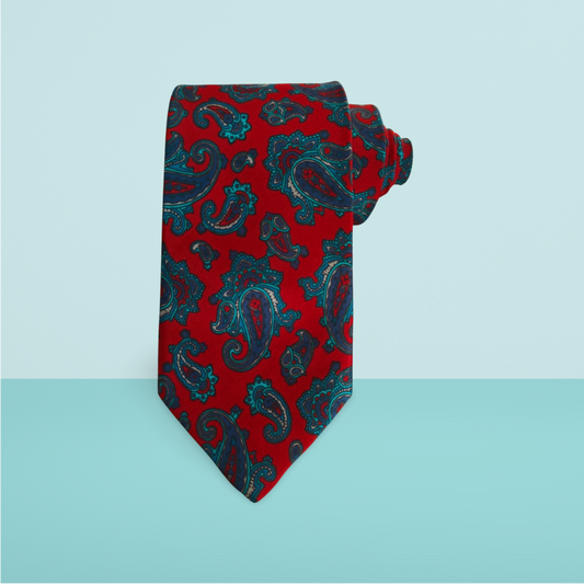 Novak Printed Silk Tie