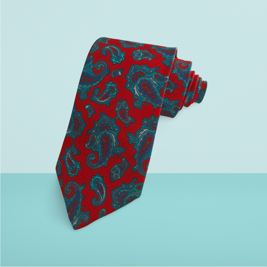 Novak Printed Silk Tie