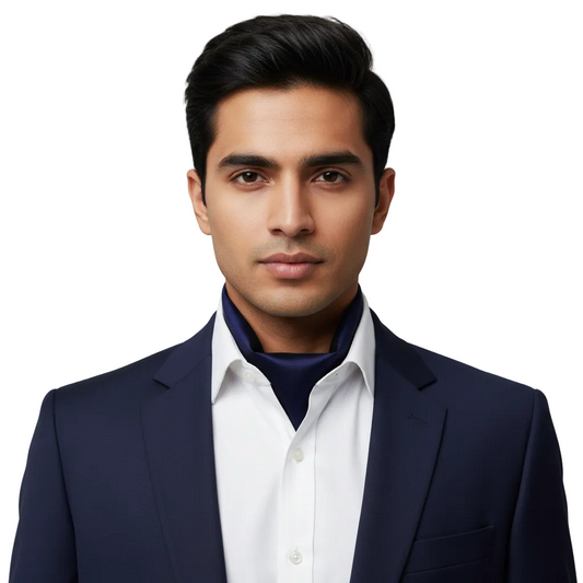 Navy Blue Solid Colour Scarf