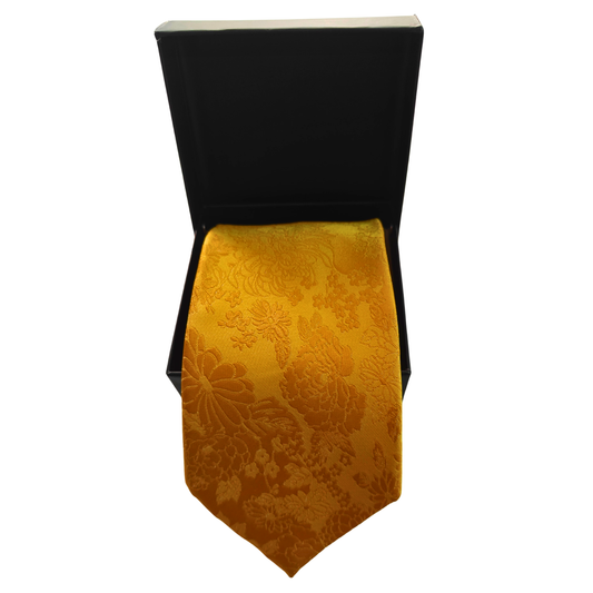 Imperial Ochre Microfibre Tie