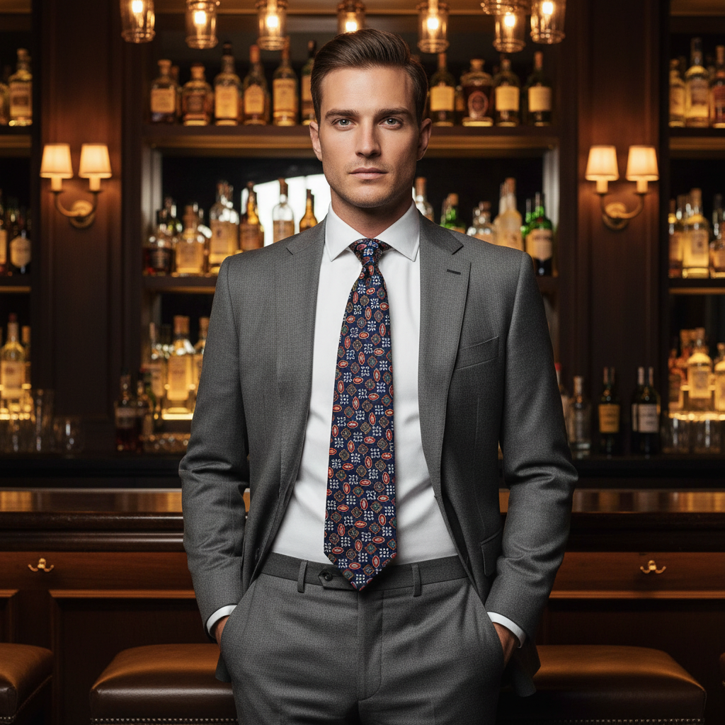 Isaac Italian Jacquard Necktie
