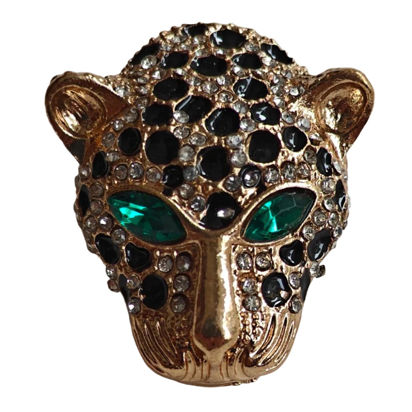 Emerald Panther Unisex Brooch & Lapel Pin