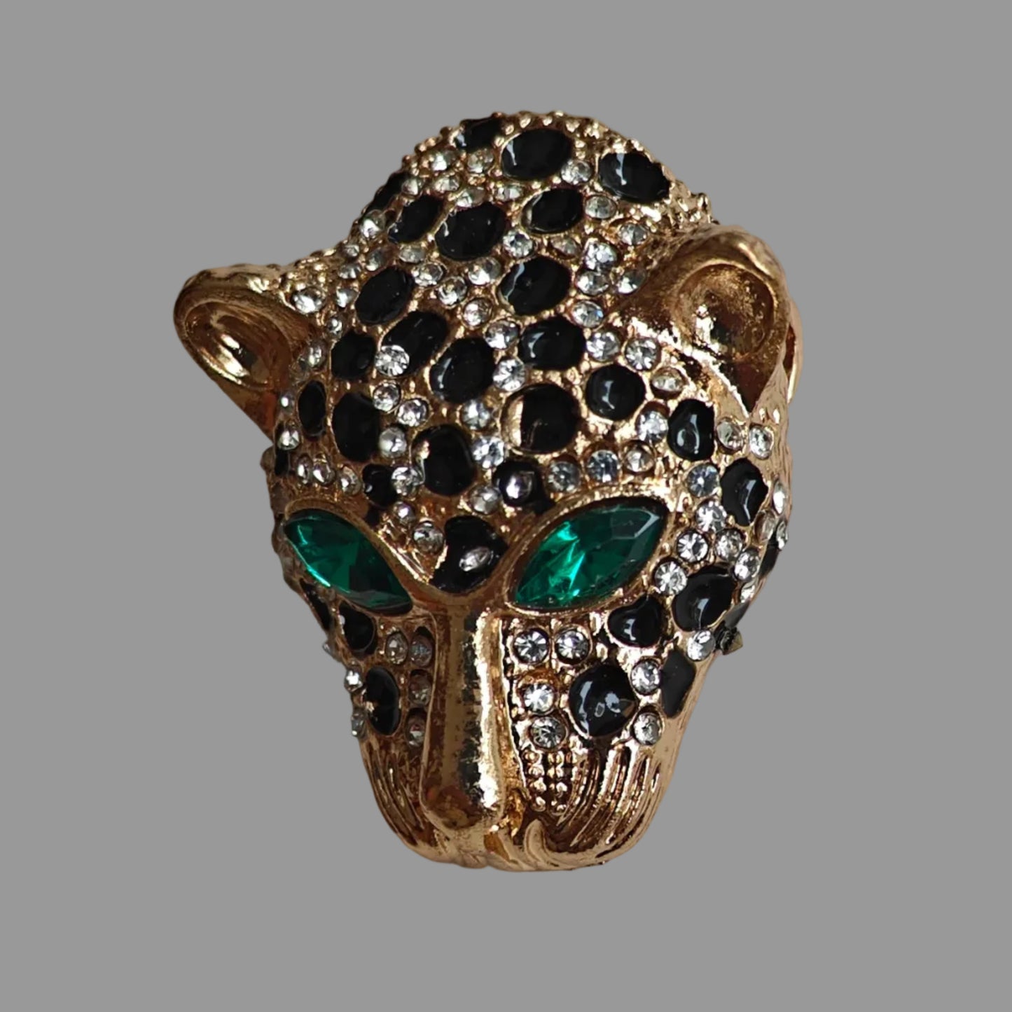 Emerald Panther Unisex Brooch & Lapel Pin