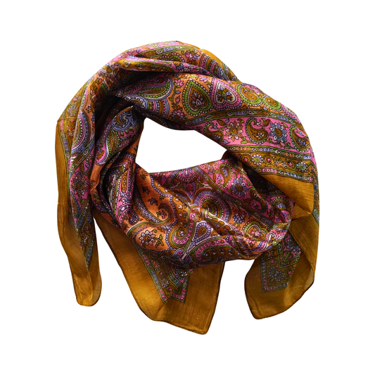 Luminara Wrap Silk Square Scarf