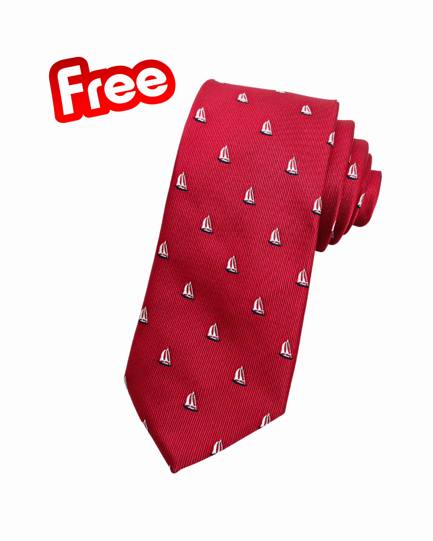 Nautical Cufflinks & Tie Clip Accessory Set + Free Tie