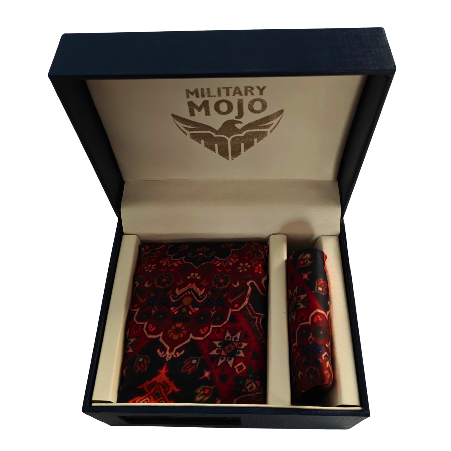 Noire Luxe Scarf & Pocket Square Matching Set
