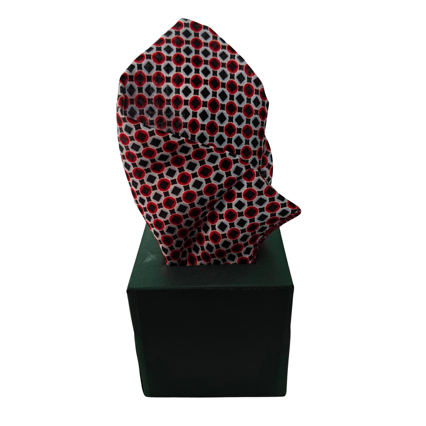 Orange Honeycomb Pocket Square
