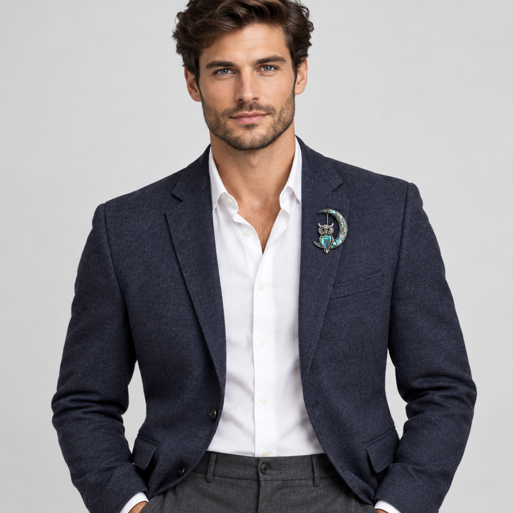 Wise Owl Unisex Brooch & Lapel Pin