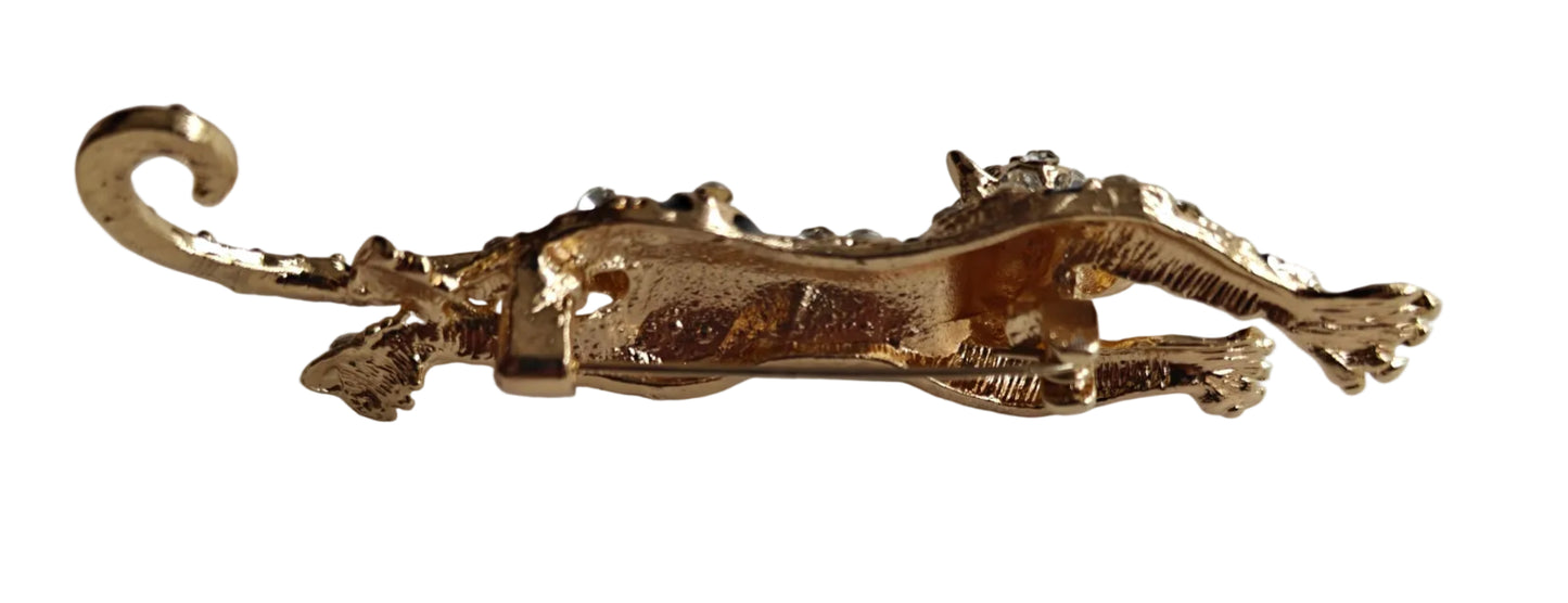 Crouching Tiger Ladies Brooch