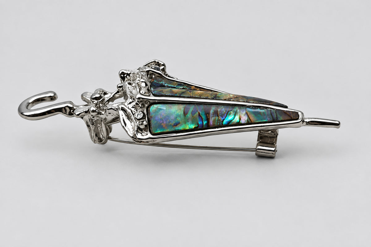 Parasol Unisex Brooch & Lapel Pin