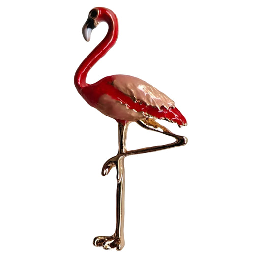 Peach Crane Ladies Brooch