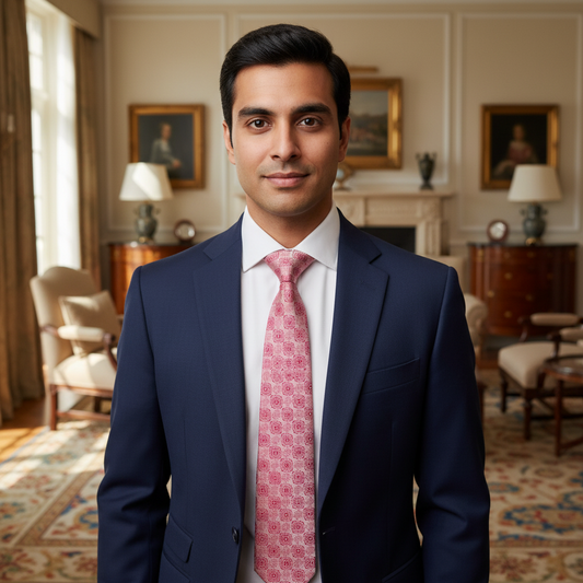 Pink Sovereign Microfibre Necktie