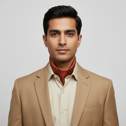 Brick Shot Solid Colour Silk Scarf