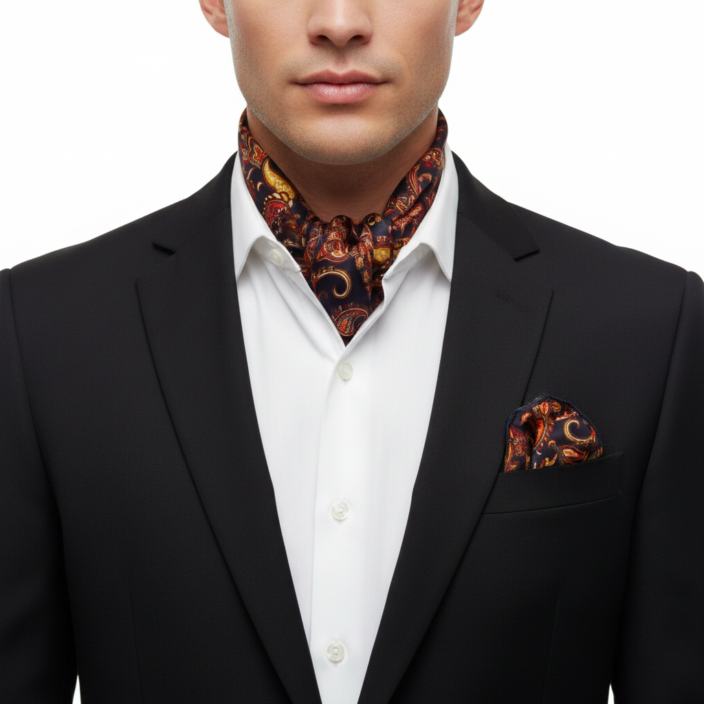 Reginald Paisley Scarf & Pocket Square Matching Set
