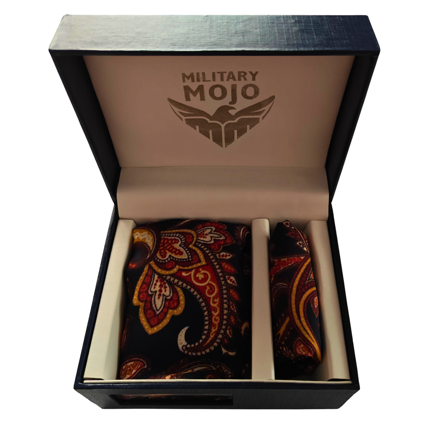 Reginald Paisley Scarf & Pocket Square Matching Set