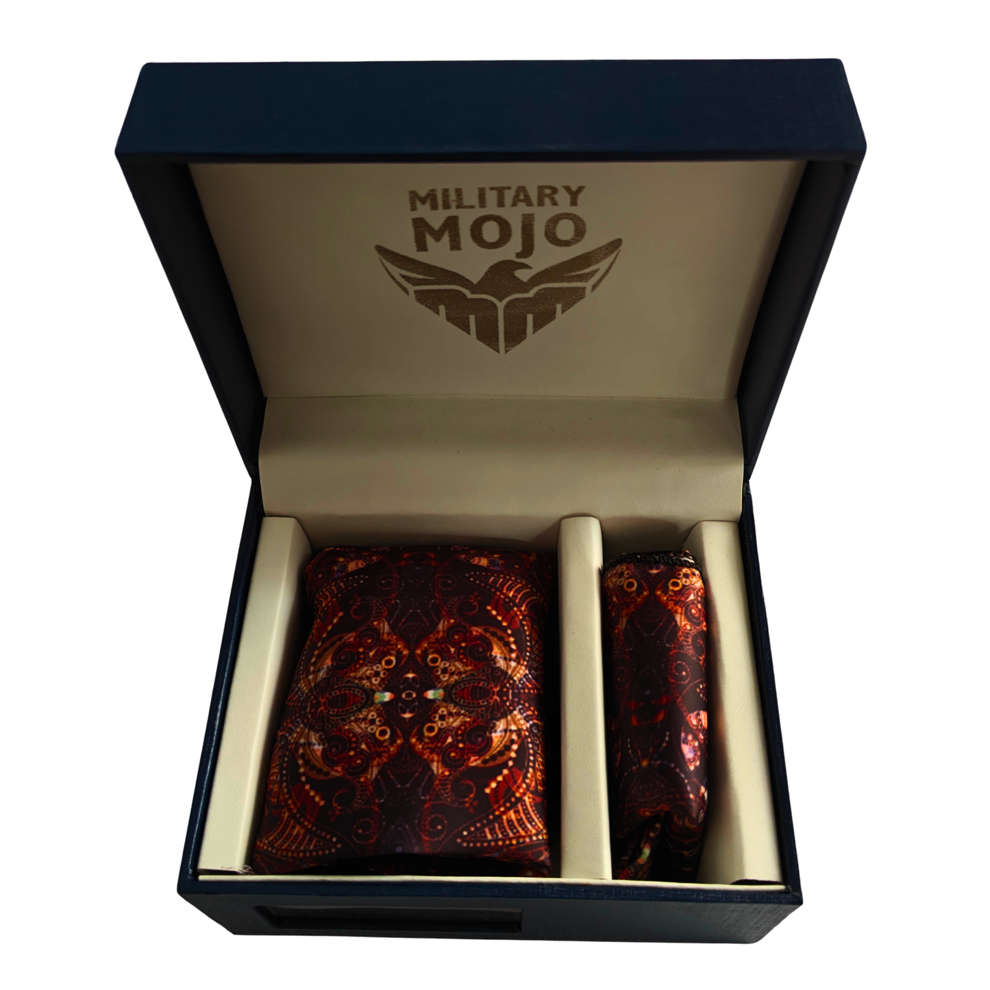 Silken Paisley Aura Scarf & Pocket Square Matching Set