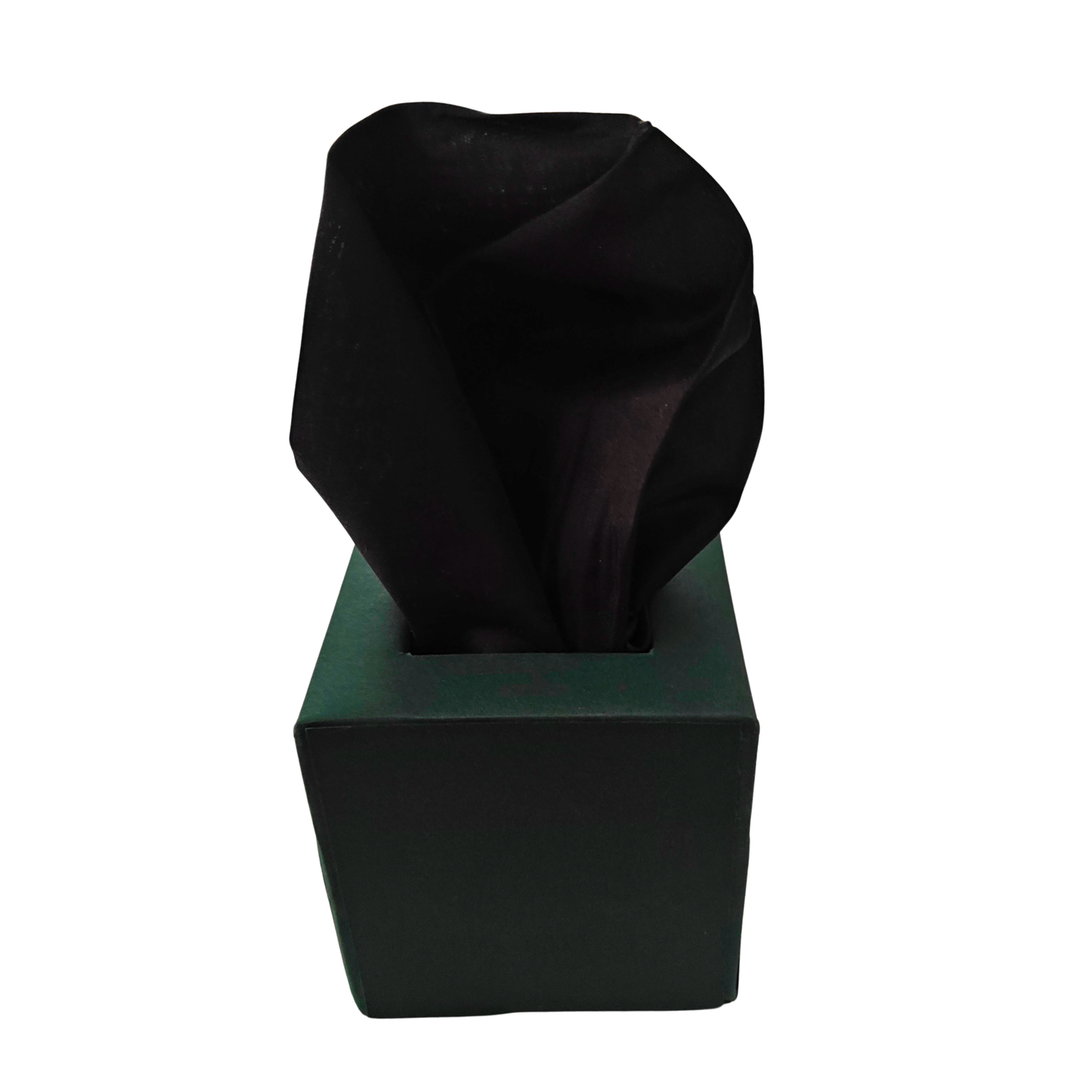 Solid Black Pocket Square