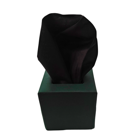 Solid Black Pocket Square