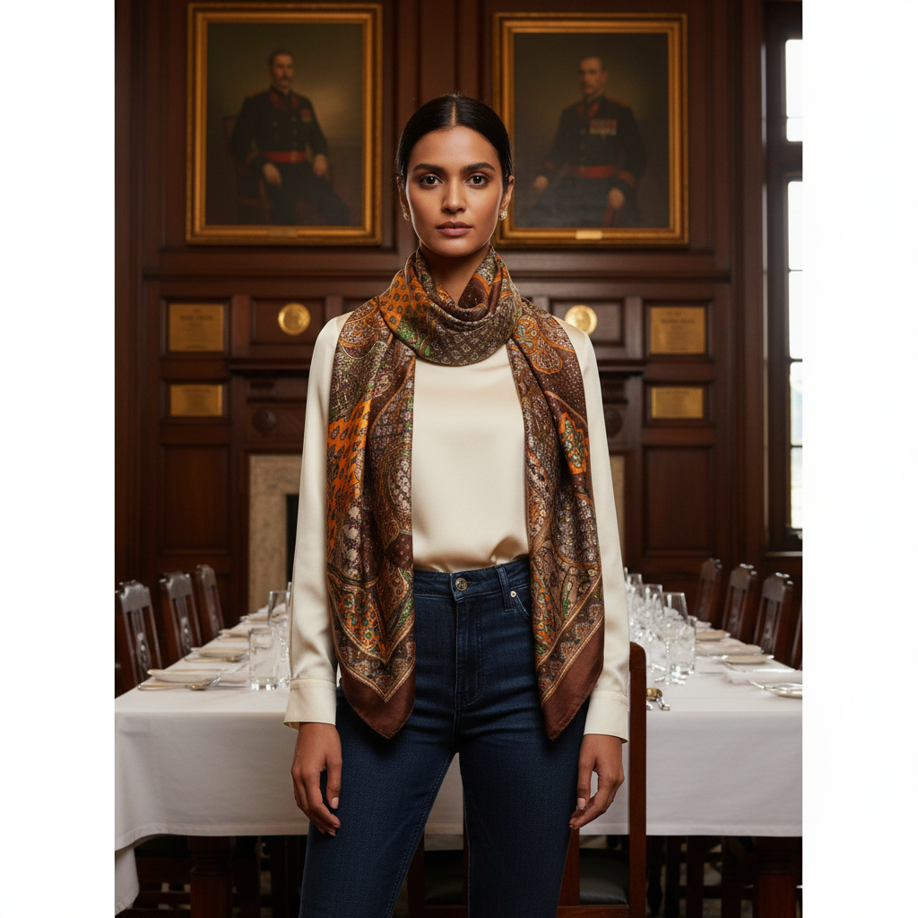 Solstice Silk Square Scarf