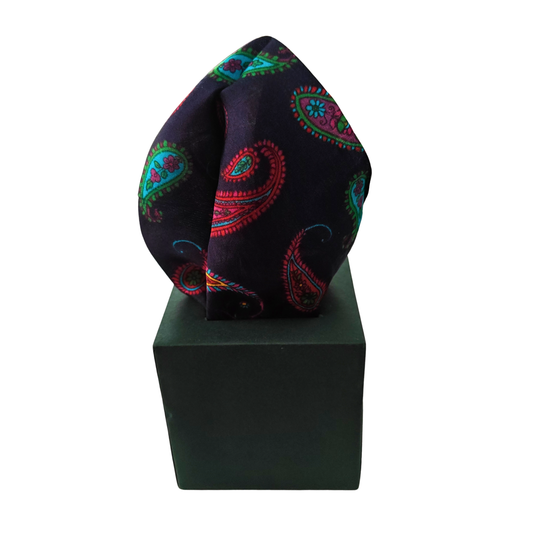 Vibrant Paisley Pocket Square