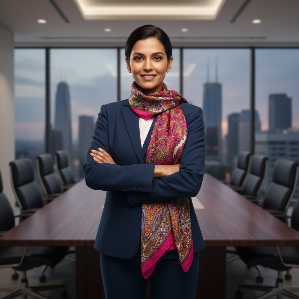 Vivid Muse Silk Square Scarf