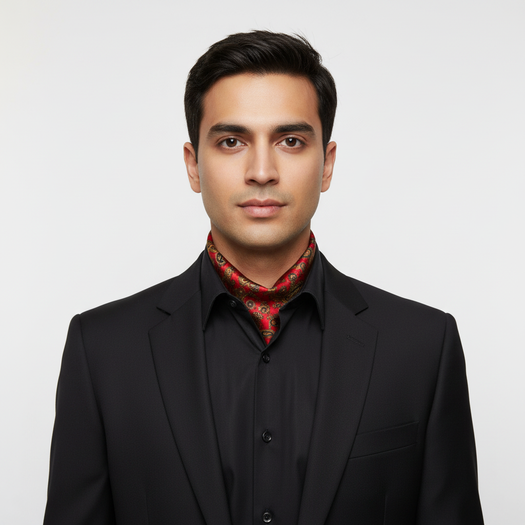 Xena Men's 2026 Collection Pure Silk Scarf