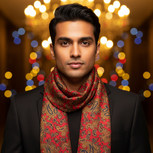 Xena Men's 2026 Collection Pure Silk Scarf