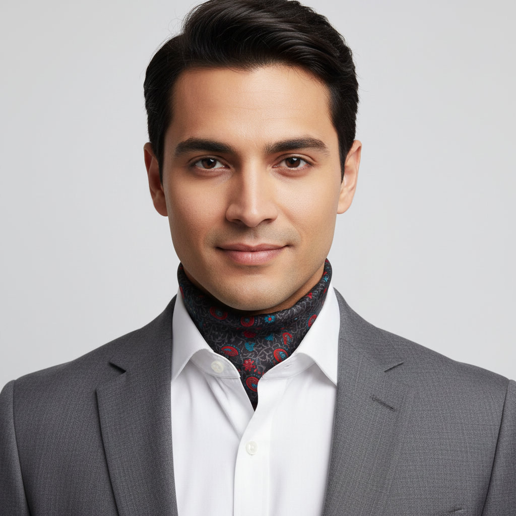 Atlantis Men's 2026 Collection Pure Silk Scarf